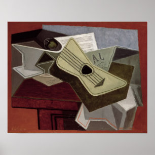 Pôster Guitarra e Jornal, 1925