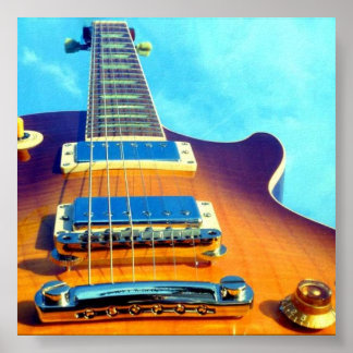 Pôster guitarra elétrica