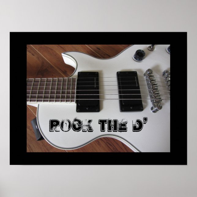 Pôster Guitarra Rockeira (Frente)