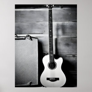 Poster guitarra solitário