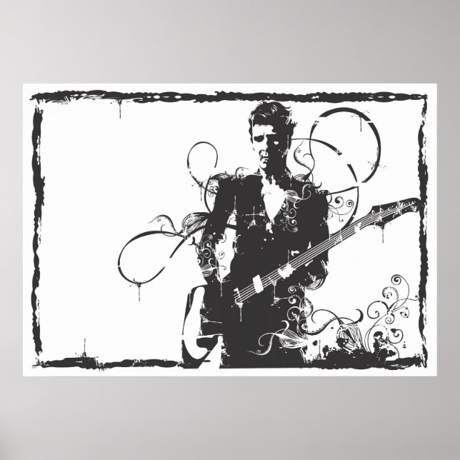 Poster guitarrista (Frente)