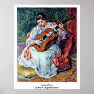 Pôster Guitarrista por Pierre-Auguste Renoir