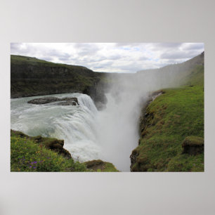 Poster Gulfoss Waterfall