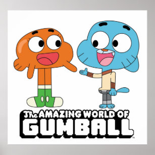 Poster O incrível mundo dos personagens de Gumball Aniver