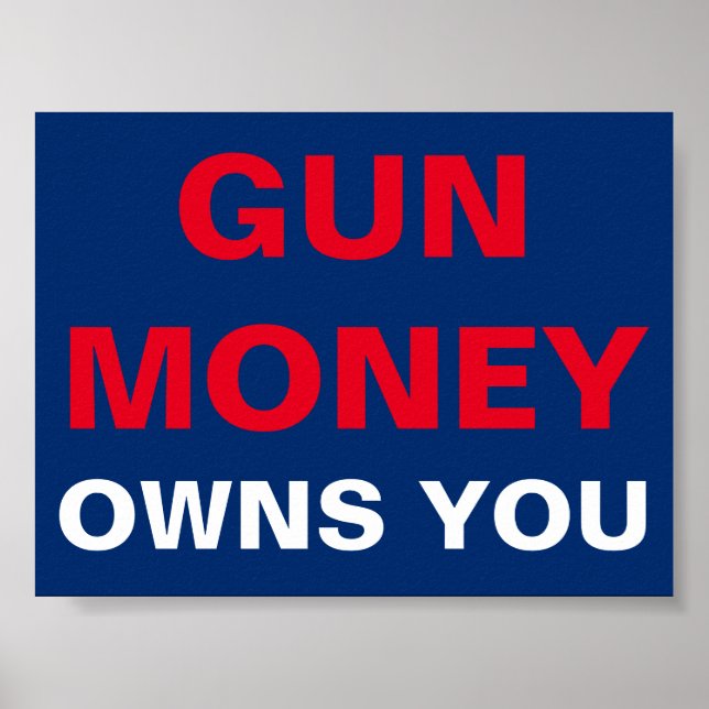 Poster Gun Money te pertence (Frente)
