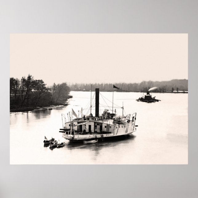 Pôster Gunboat e Monitor (Frente)