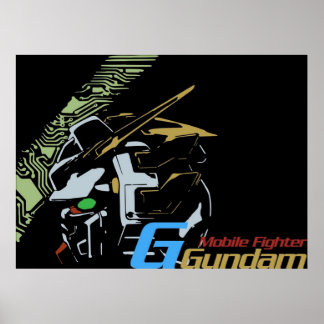 Poster Gundam Brilhante Gundam do Combatente Móvel