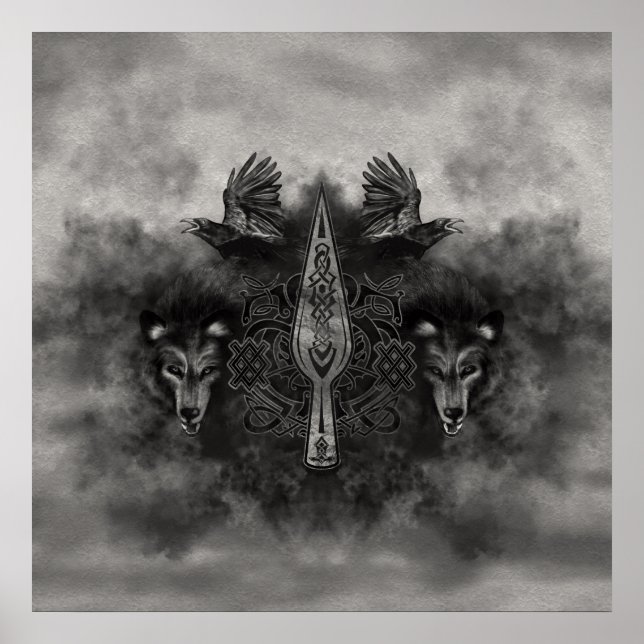 Poster Gungnir - Lança de Odin (Frente)