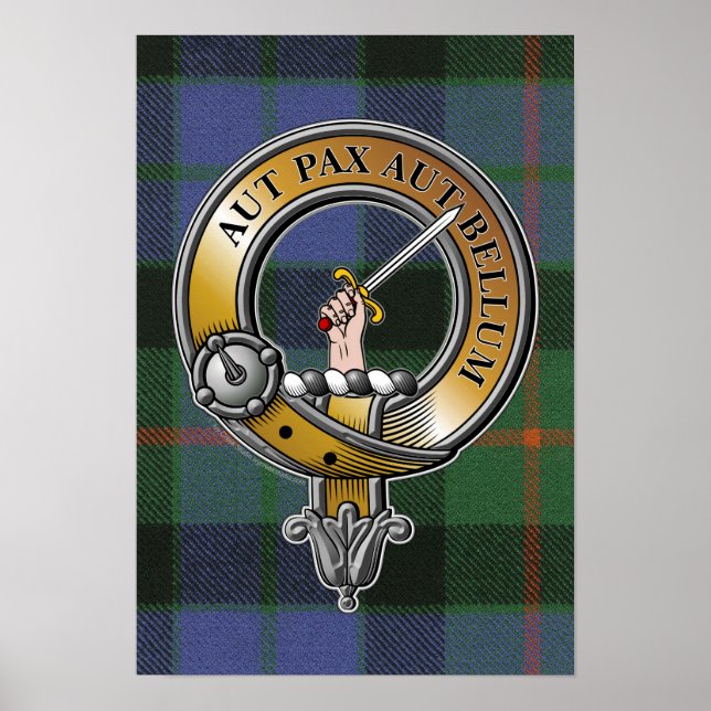 Poster Gunn Tartan & Crachá (Frente)