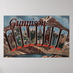 Pôster Gunnison, Colorado - grandes cenas da letra