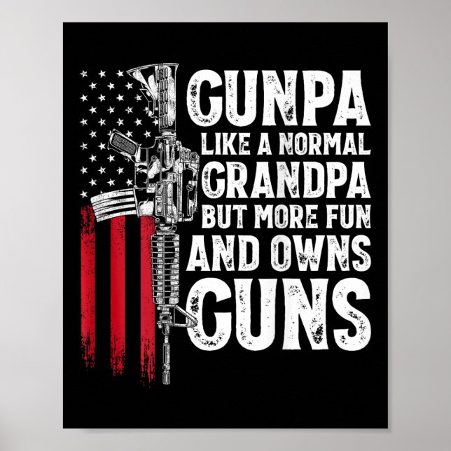 Poster Gunpa Como Uma Diversão Normal Do Vovô E Possui Ar (Frente)