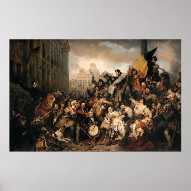 Pôster Gustaf Wappers Episódio da Revolução Belga (Frente)