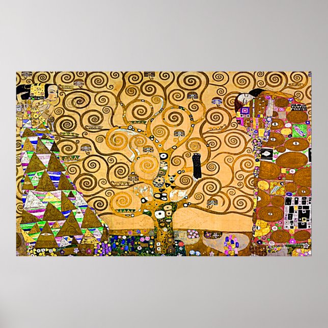 Poster Gustav Klimt "A Árvore Da Vida" (Frente)