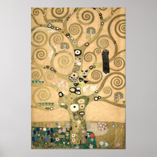 Poster Gustav Klimt - A árvore da vida, Stoclet Frieze
