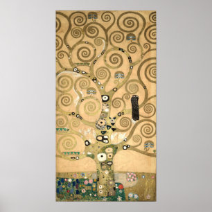 Poster Gustav Klimt - A árvore da vida, Stoclet Frieze