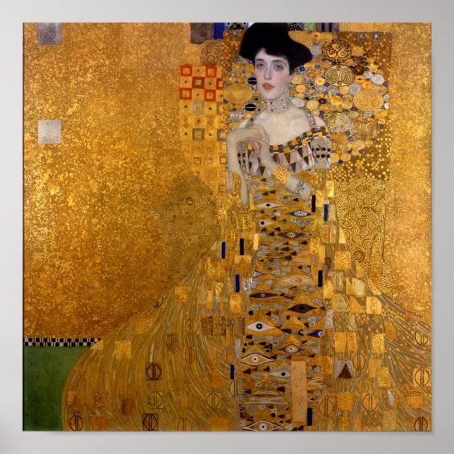 Pôster Gustav Klimt, Adele Bloch-Bauer (1907) (Frente)