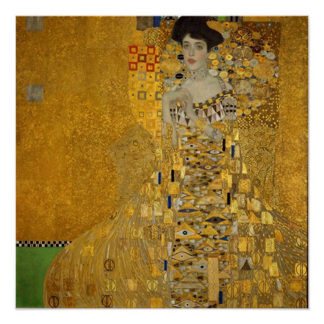 Pôster Gustav Klimt - Adele Bloch-Bauer I (Frente)