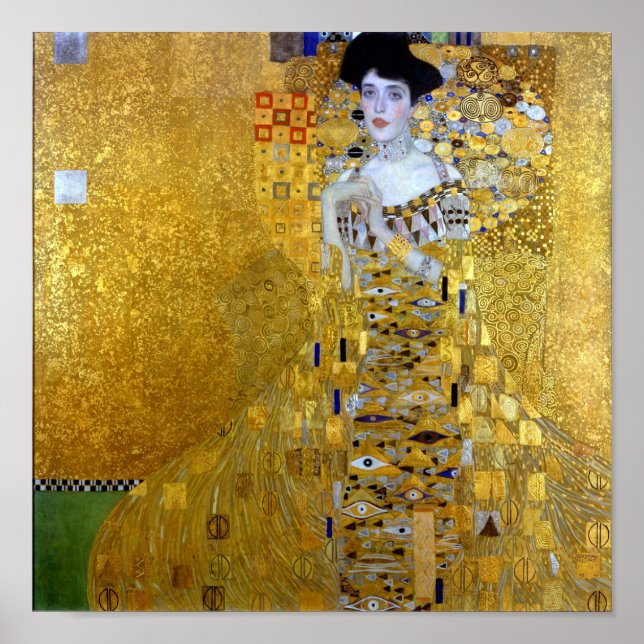 Poster Gustav Klimt Adele Bloch-Bauer I (Frente)