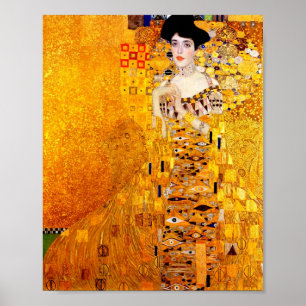 Pôster Gustav Klimt Adele Bloch-Bauer Vintage Art Nouveau