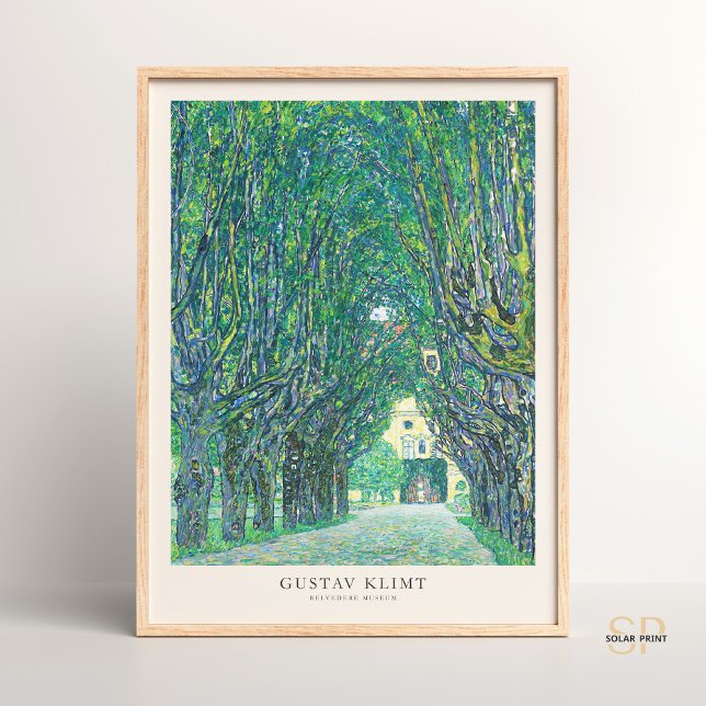 Poster Gustav Klimt Avenue para Schloss Kammer Pintura de (Criador carregado)