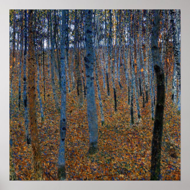Poster Gustav Klimt - Beech Grove I (Frente)