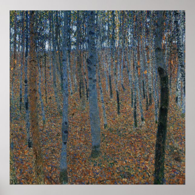 Poster Gustav Klimt Beech Grove I (Frente)