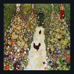 Poster Gustav Klimt - Caminho do Jardim com Galinhas<br><div class="desc">Caminho do Jardim com Galinhas - Gustav Klimt,  Petróleo na Canvas,  1916</div>