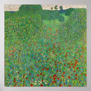 Poster Gustav Klimt - Campo Poppy