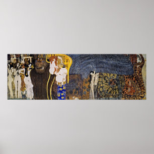 Poster Gustav Klimt é o poder hostil