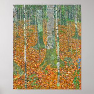 Poster Gustav Klimt - Floresta Birch