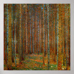 Poster Gustav Klimt - Floresta dos Pinheiros de Tannenwal<br><div class="desc">Floresta Fir / Floresta de Pinheiro Tannenwald - Gustav Klimt,  Petróleo na Canvas,  1902</div>