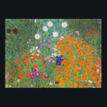 Poster Gustav Klimt Flower Garden Cottage Nature<br><div class="desc">A beautiful garden painting - this is a classic painting by Gustav Klimt,  called Cottage Garden,  or Bauergarten,  1907,  which is a close up of a flower garden,  a colorful floral painting.</div>