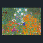 Poster Gustav Klimt Flower Garden Cottage Nature<br><div class="desc">A beautiful garden painting - this is a classic painting by Gustav Klimt,  called Cottage Garden,  or Bauergarten,  1907,  which is a close up of a flower garden,  a colorful floral painting.</div>