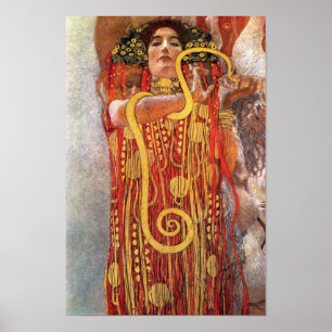 Pôster Gustav Klimt - Higéia Deusa da Medicina da Saúde