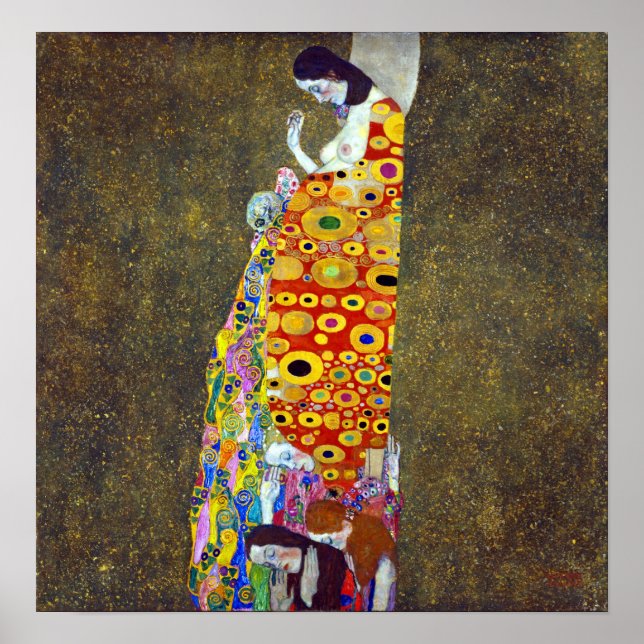 Poster Gustav Klimt Hope II (Frente)