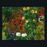 Pôster Gustav Klimt - Jardim de Fazenda com Girassóis<br><div class="desc">Pintura de arte de Gustav Klimt,  Jardim Fazenda com Sunflower</div>