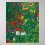 Poster Gustav Klimt - Jardim de Fazenda com Girassóis<br><div class="desc">Gustav Klimt - Jardim de Fazenda com Girassóis</div>