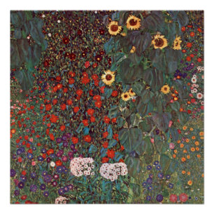 Pôster Gustav Klimt - Jardim do País