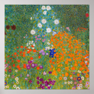 Poster Gustav Klimt - Jardim Flor