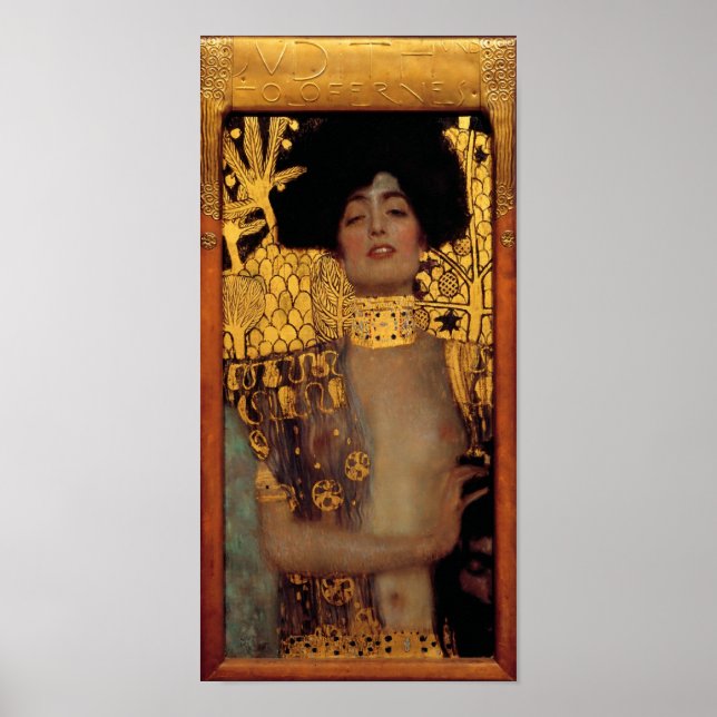 Pôster Gustav Klimt Judith E O Chefe Dos Holofernes (Frente)
