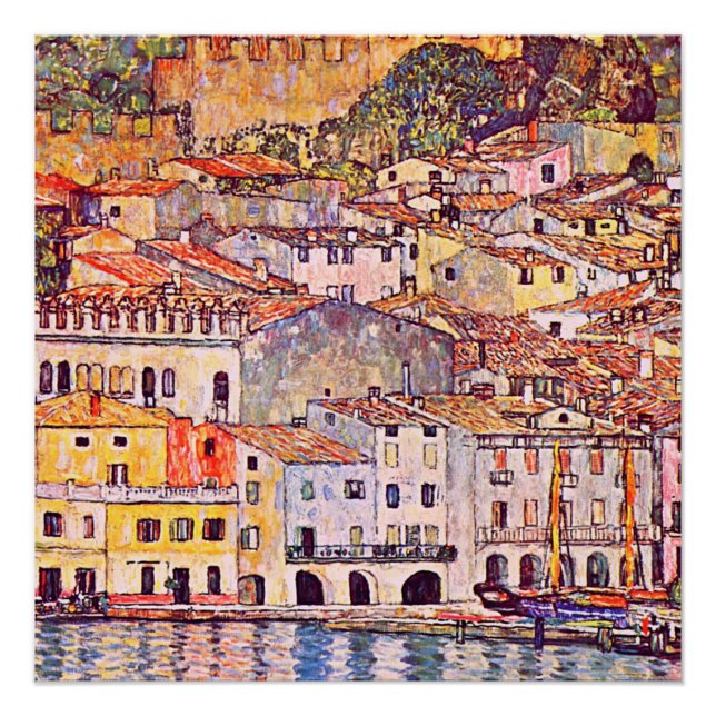Pôster Gustav Klimt. Malcesine am Gardasee (Frente)