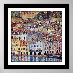 Pôster Gustav Klimt - Malcesine no Lago de Garda Itália