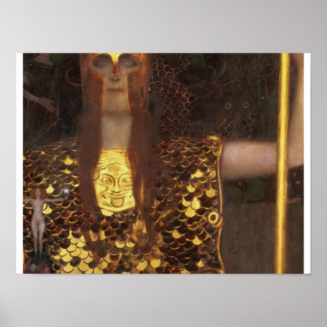 Poster Gustav Klimt - Minerva Ou Pallas Athena (Frente)