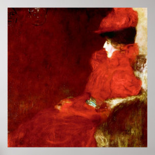 Poster Gustav Klimt, MULHER NUMA POLTRONA