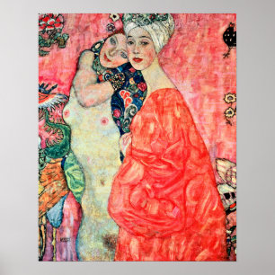 Poster Gustav Klimt - Mulheres Amigas