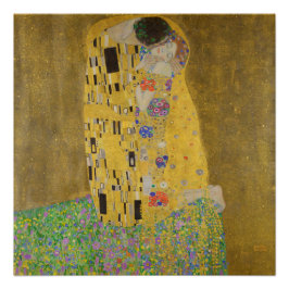 Pôster Gustav Klimt O Beijo