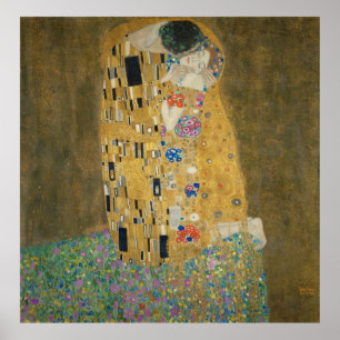 Poster Gustav Klimt - O Beijo