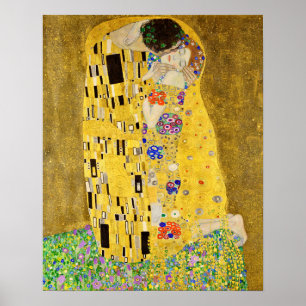 Poster Gustav Klimt - O Beijo