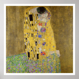 POSTER : GUSTAV KLIMT : O BEIJO