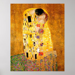 Pôster Gustav Klimt "O Beijo"